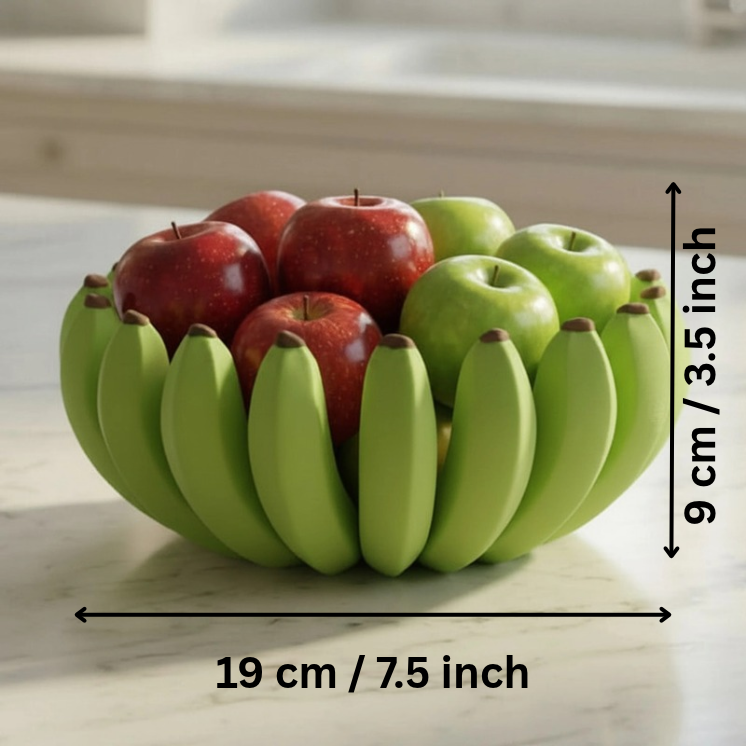 Afnan Gifts Plastic Decorative Bowl Banana-shaped Bowl