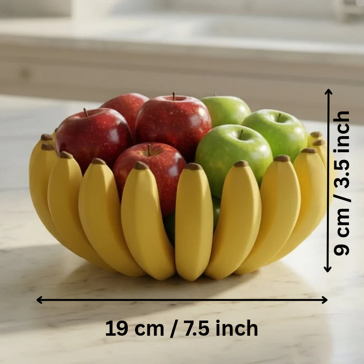 Afnan Gifts Plastic Decorative Bowl Banana-shaped Bowl