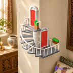 Afnan Gifts Whimsical Corner Staircase Wall Decor – Space-Saving Art