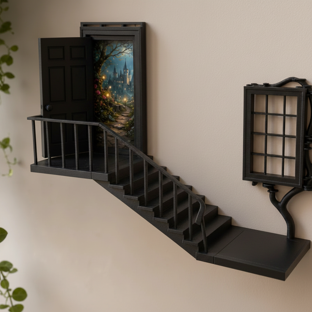 Afnan Gifts Fairy Door Wall Shelf Decor