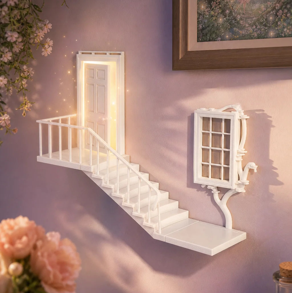 Afnan Gifts Fairy Door Wall Shelf Decor