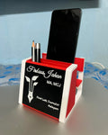 Personalised pen and mobile holder