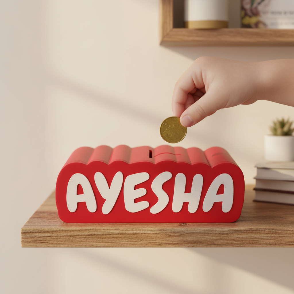Afnan Gifts Customisable Name Money Bank
