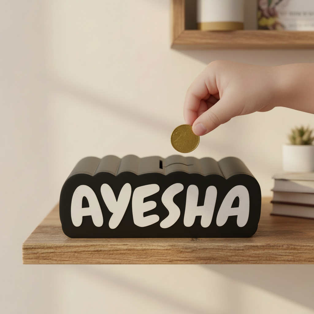 Afnan Gifts Customisable Name Money Bank