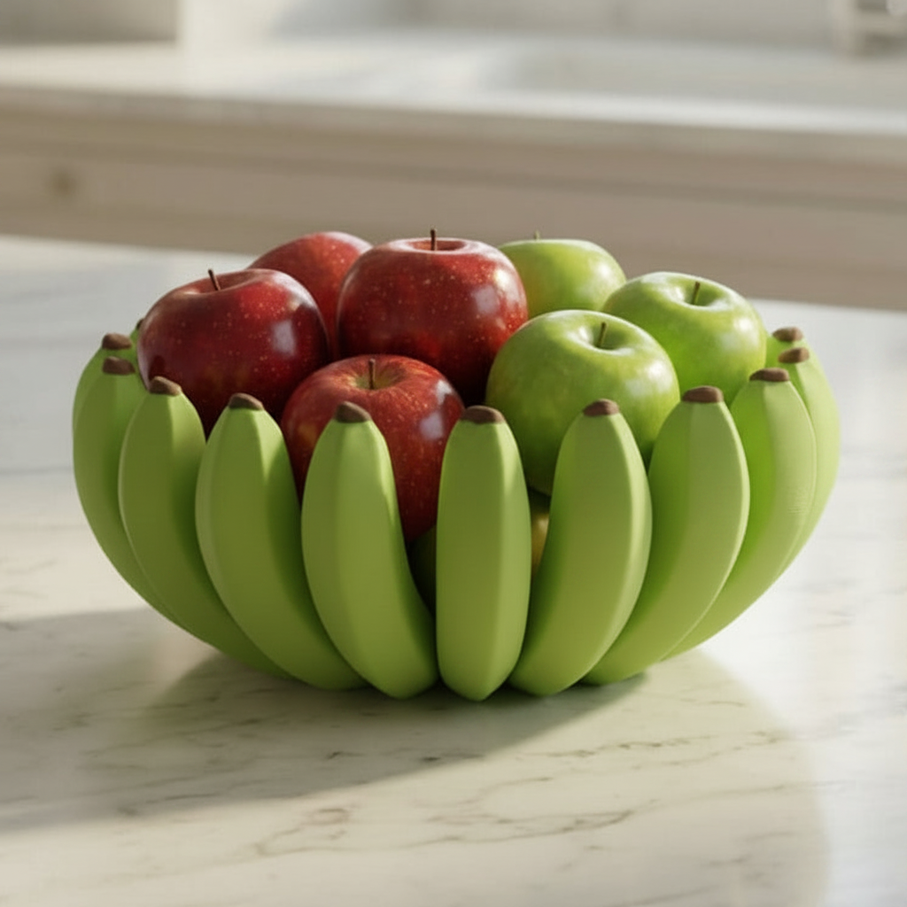 Afnan Gifts Plastic Decorative Bowl Banana-shaped Bowl
