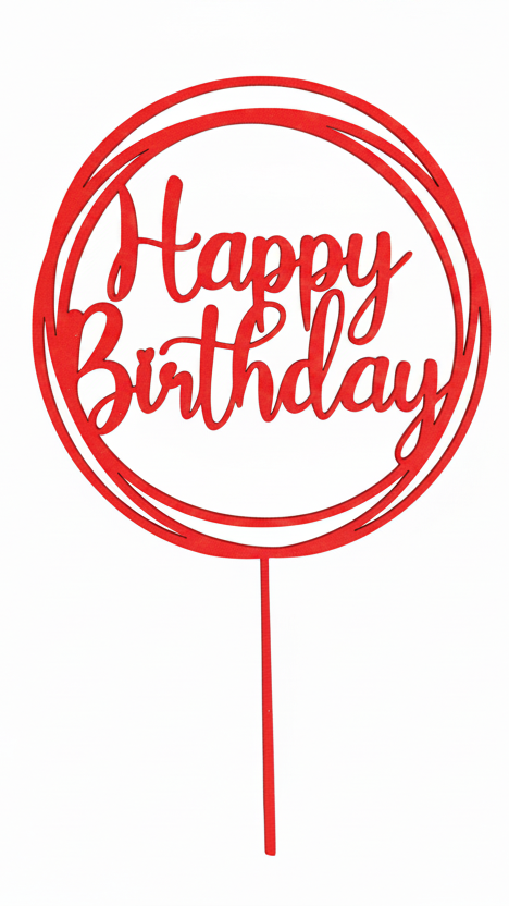 Afnan Gifts Happy Birthday Cake Topper