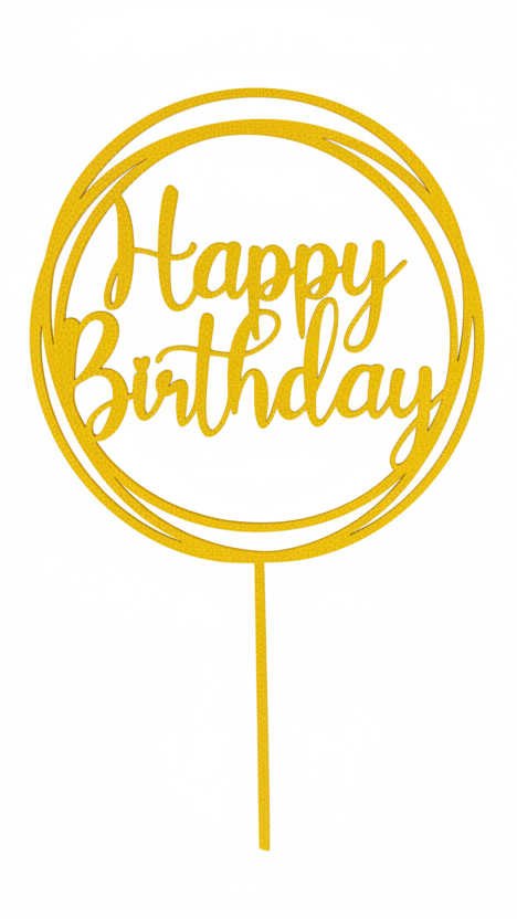Afnan Gifts Happy Birthday Cake Topper