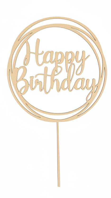 Afnan Gifts Happy Birthday Cake Topper