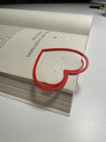 Heart shaped bookmark